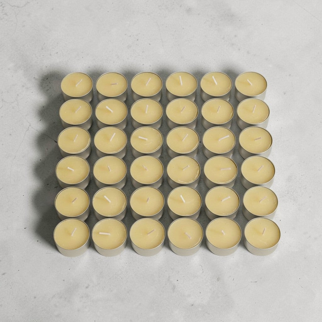 Tea light candle beeswax aluminium cup 500 pieces