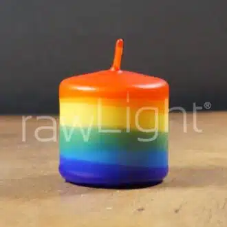 Pillar Candle Rainbow Chakra